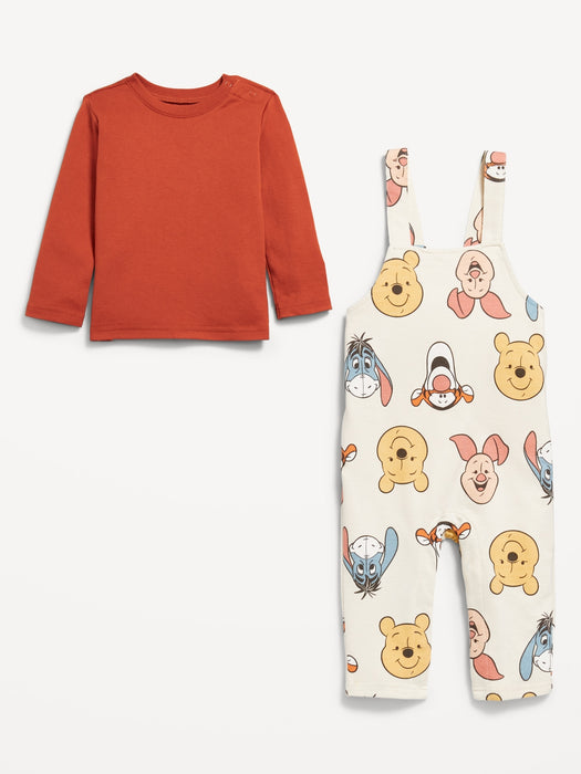 Disney© Long-Sleeve T-Shirt and Overalls Set for Baby