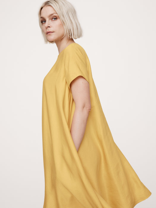 Aurelia Linen-Blend Mini Dress