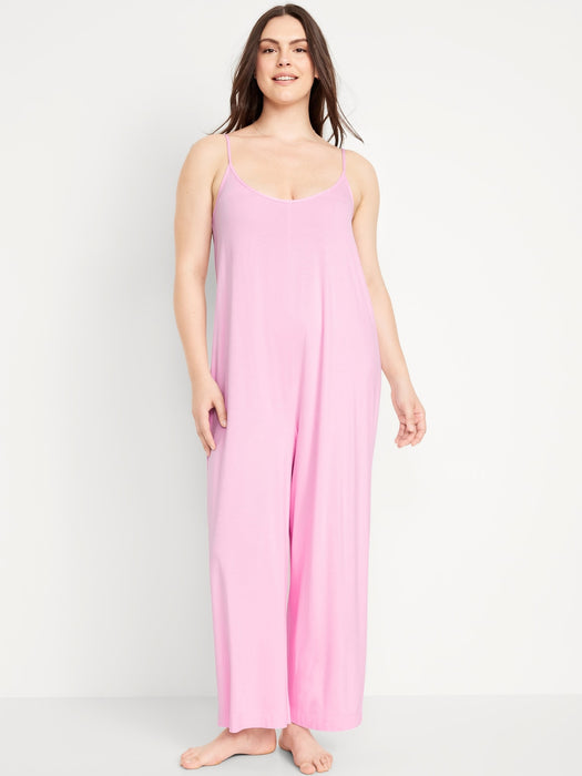 Knit Jersey Pajama Jumpsuit