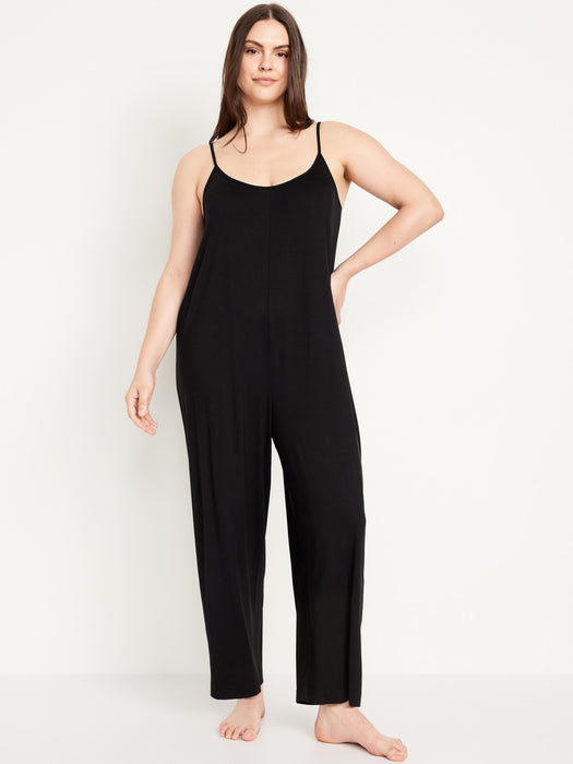 Knit Jersey Pajama Jumpsuit