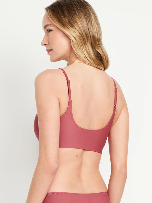 Scoop-Neck Bikini Swim Top