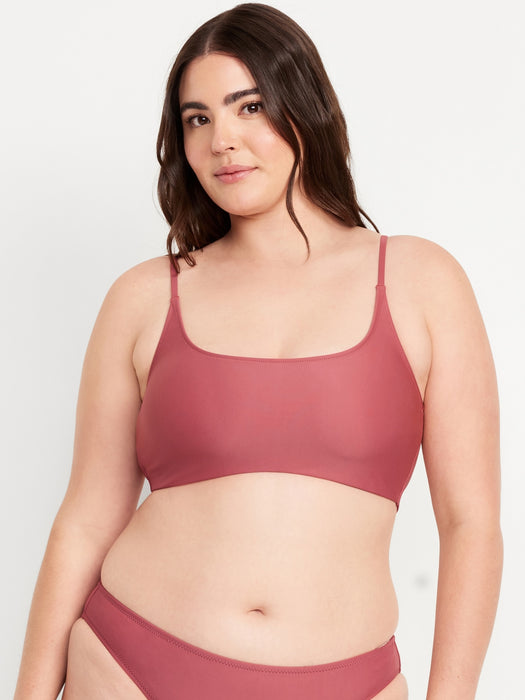 Scoop-Neck Bikini Swim Top