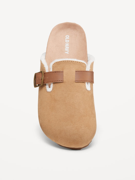 Faux-Suede Buckled Clog Shoes for Girls