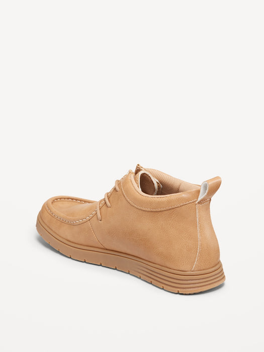 Faux-Leather Deck Boots