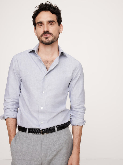 Slim Italian Poplin Dress Shirt