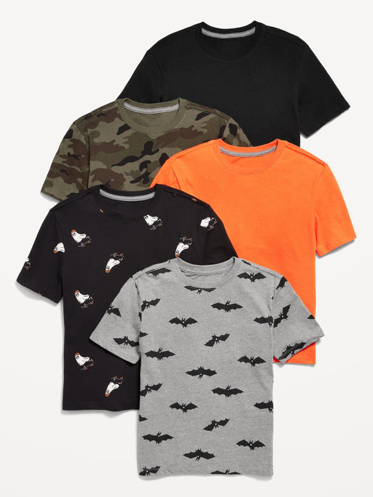 Softest  Crew-Neck T-Shirt 5-Pack for Boys