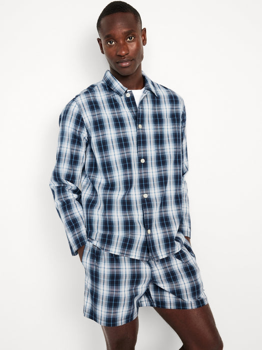Poplin Pajama Short Set