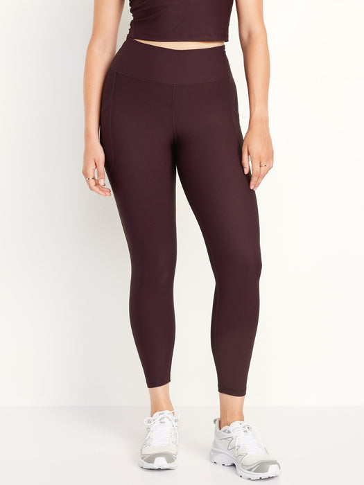 High-Waisted PowerSoft Rib Pocket Leggings