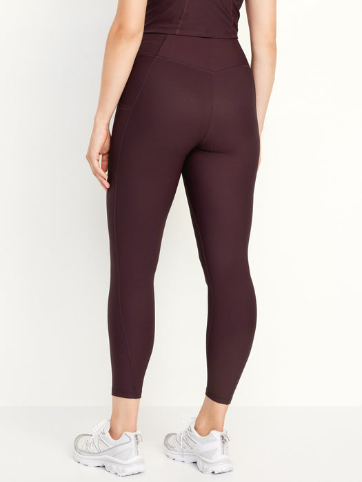 High-Waisted PowerSoft Rib Pocket Leggings