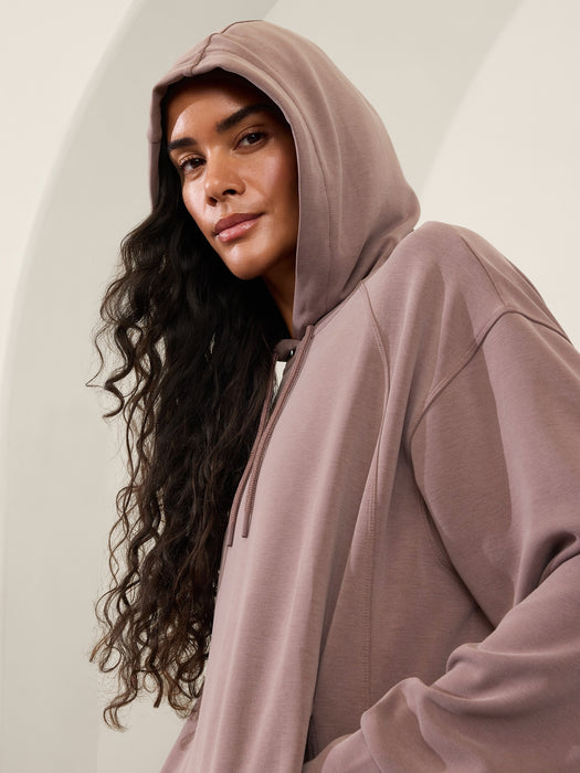 Seasoft Bubble Hem Hoodie