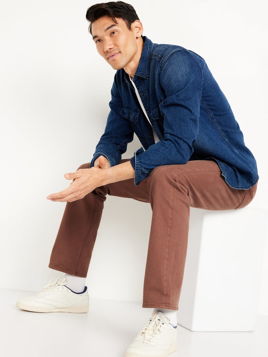 Straight Five-Pocket Built-In Flex Pants