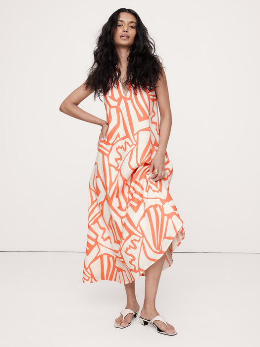 Pauline Linen Midi Dress