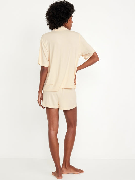 Knit Jersey Pajama Short Set