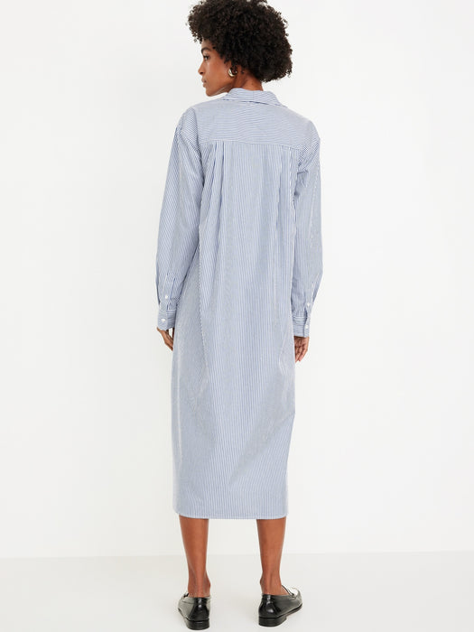 Loose Midi Shirt Dress