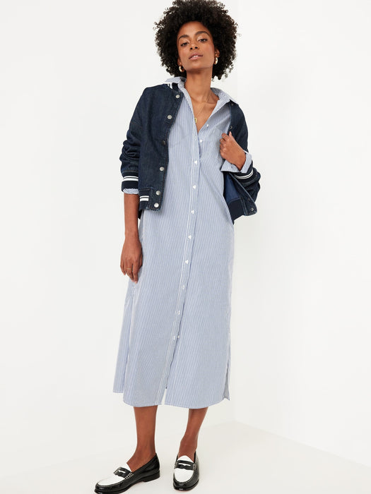 Loose Midi Shirt Dress
