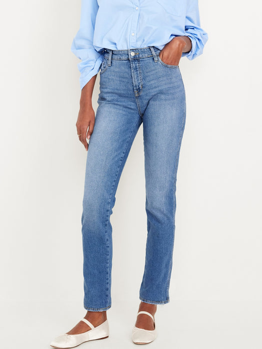 High-Waisted Vintage Slim Jeans