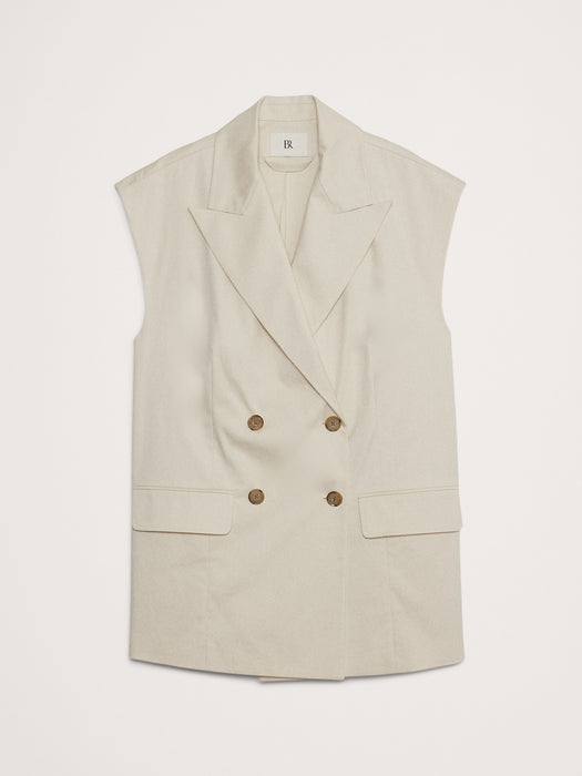 Oversized Double-Breasted Vest