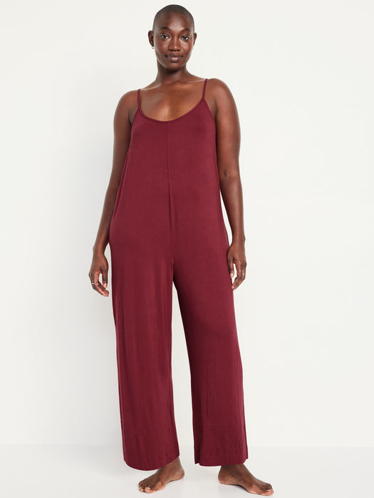 Knit Jersey Pajama Jumpsuit