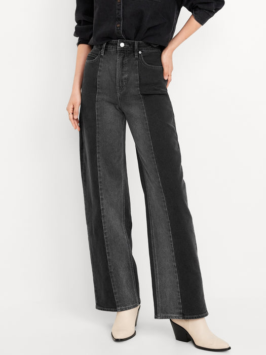 Extra High-Waisted Sky-Hi Wide-Leg Jeans