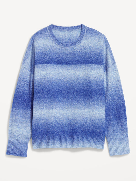 Cozy Crew-Neck Ombré Sweater