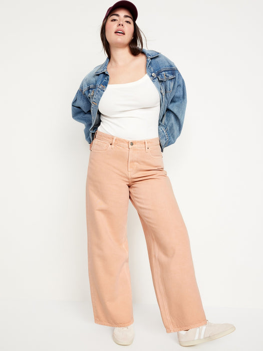 Mid-Rise Baggy Wide-Leg Jeans