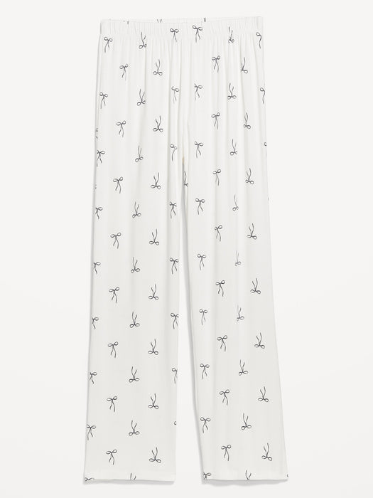 Mid-Rise Knit Jersey Pajama Pant