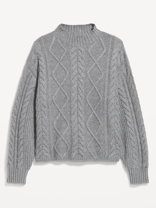 SoSoft Cropped Cable-Knit Sweater