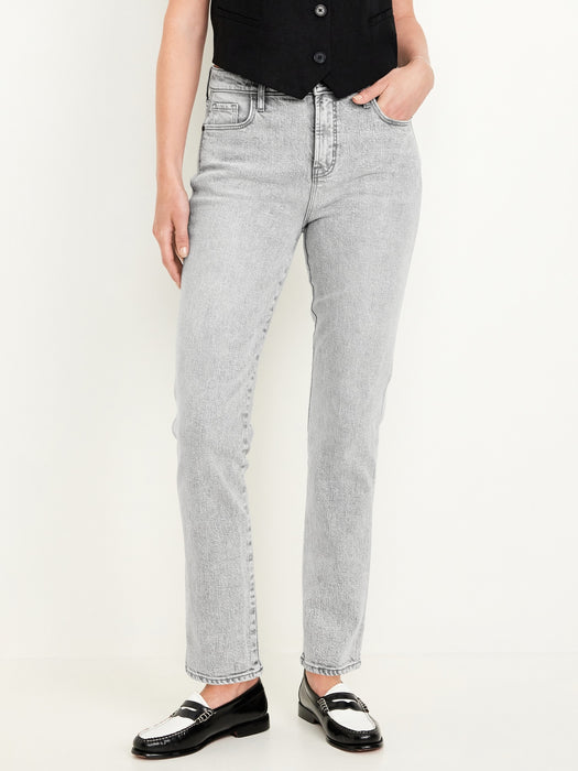 High-Waisted Vintage Slim Jeans