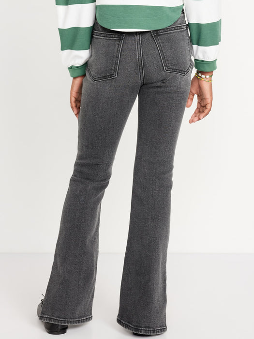 High-Waisted Button-Fly Flare Jeans for Girls