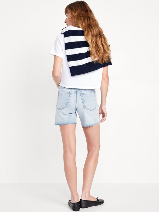 High-Waisted OG Jean Cut-Off Shorts -- 5-inch inseam
