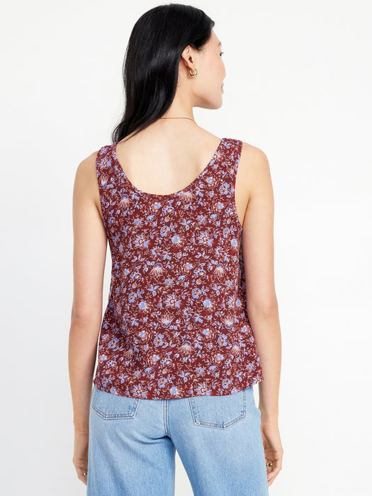 Sleeveless Shell Tank