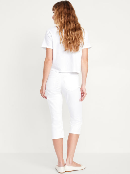 Mid-Rise Wow Capri Jeans