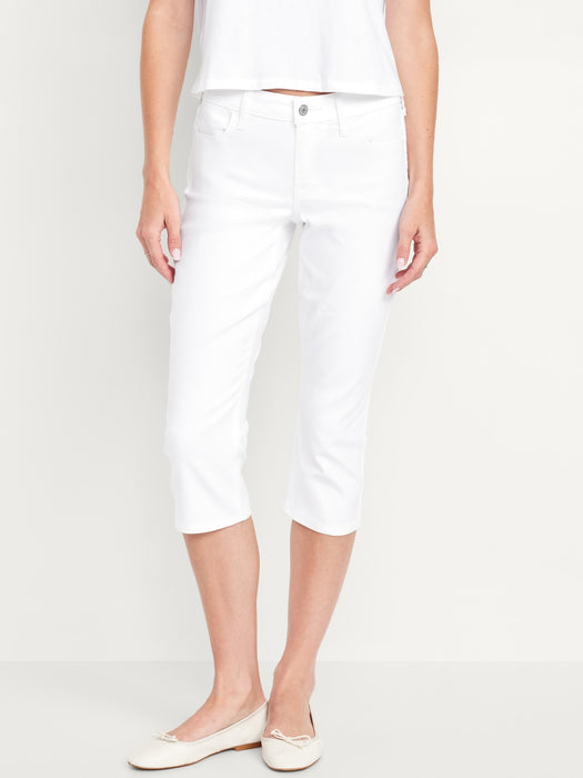 Mid-Rise Wow Capri Jeans