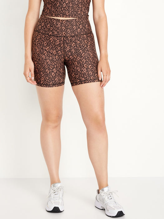 High-Waisted PowerSoft Biker Shorts -- 6-inch inseam