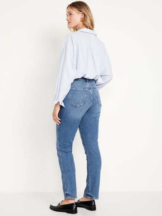 High-Waisted Vintage Slim Jeans