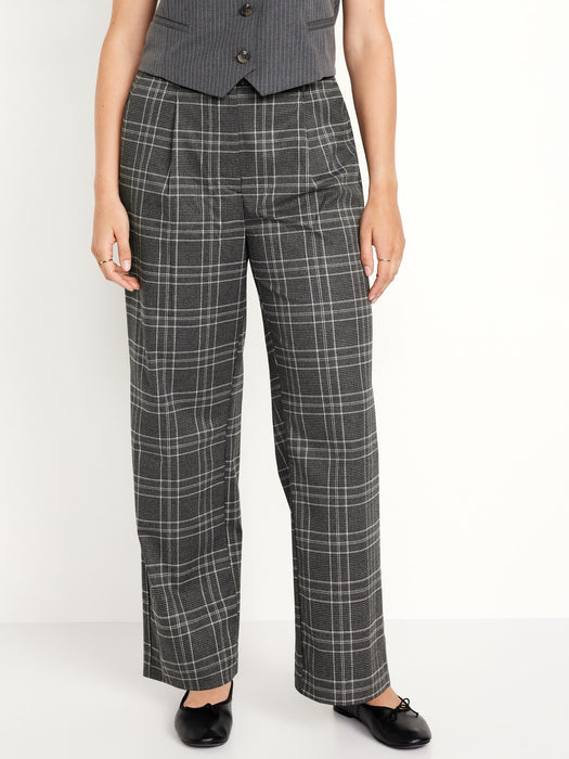 Extra High-Waisted Taylor Wide-Leg Trouser Pants