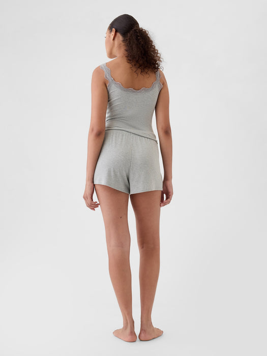 Mini Rib Relaxed PJ Shorts