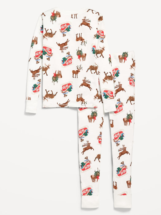 Gender-Neutral Graphic Snug-Fit Pajama Set for Kids