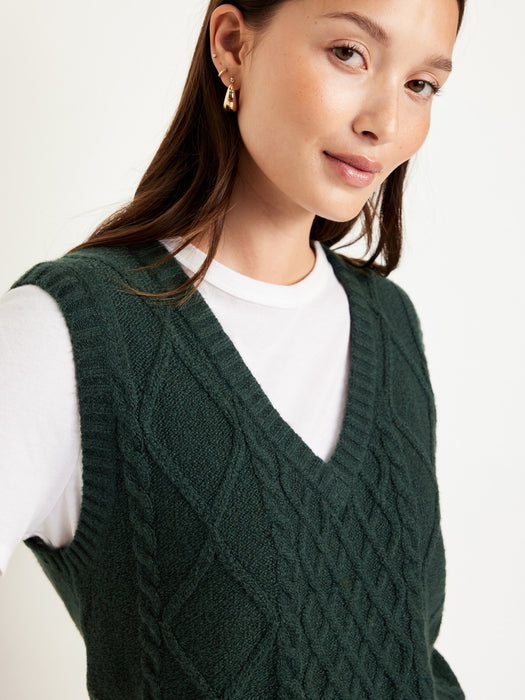 SoSoft Cable-Knit Vest