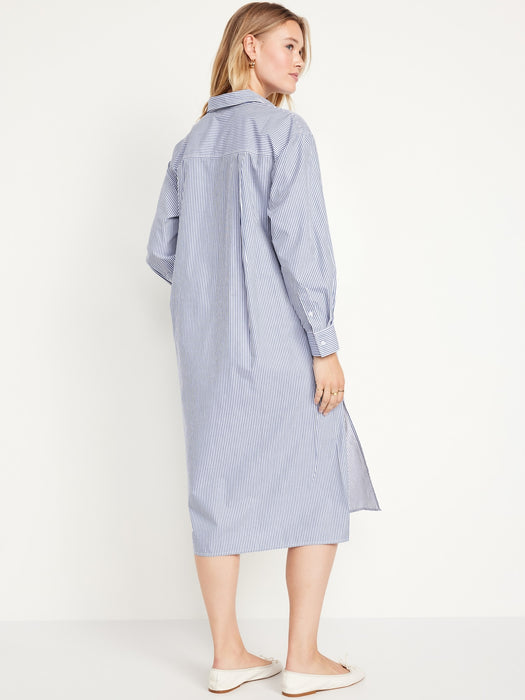 Loose Midi Shirt Dress