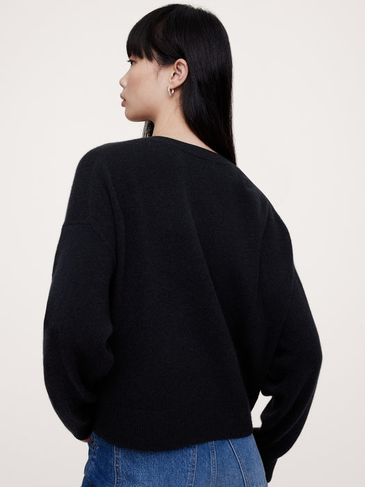 Caro Cropped Lightweight Cashmere Sweater