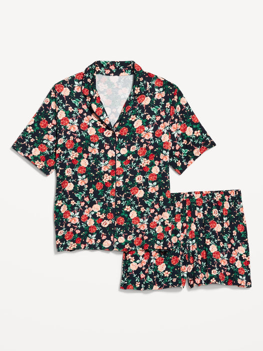 Knit Jersey Pajama Short Set