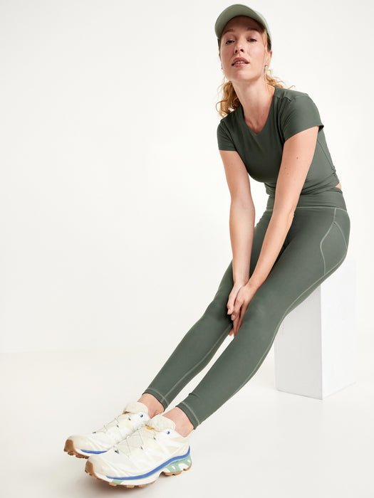 High-Waisted PowerSoft Full-Length Pocket Leggings