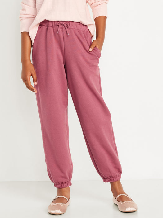 Vintage High-Waisted Jogger Sweatpants for Girls