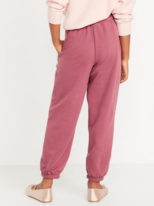 Vintage High-Waisted Jogger Sweatpants for Girls