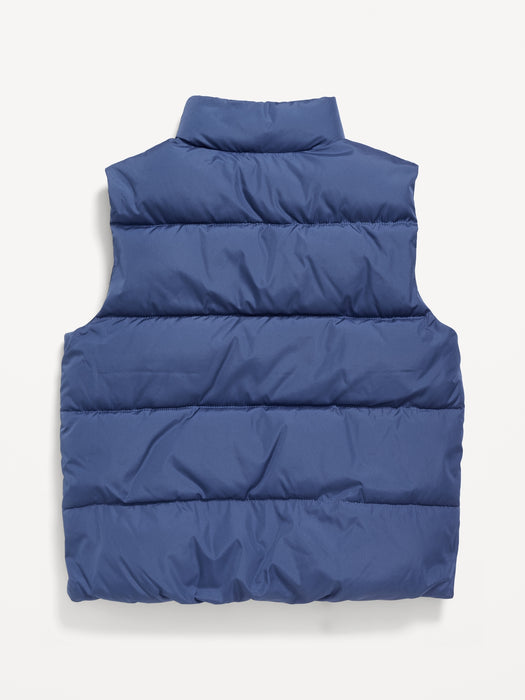 Water-Resistant Quilted Puffer Vest for Boys