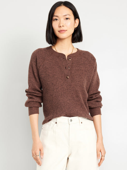 Cozy Waffle Henley T-Shirt