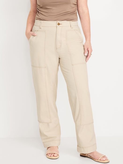 High-Waisted Utility Pants