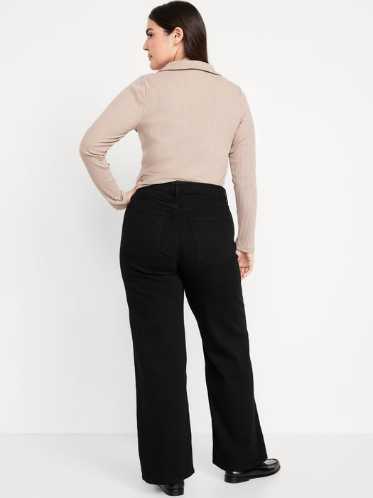 High-Waisted Wow Wide-Leg Jeans