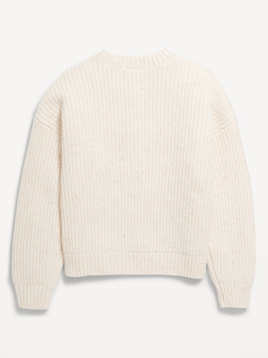 SoSoft Shaker-Stitch Sweater for Girls